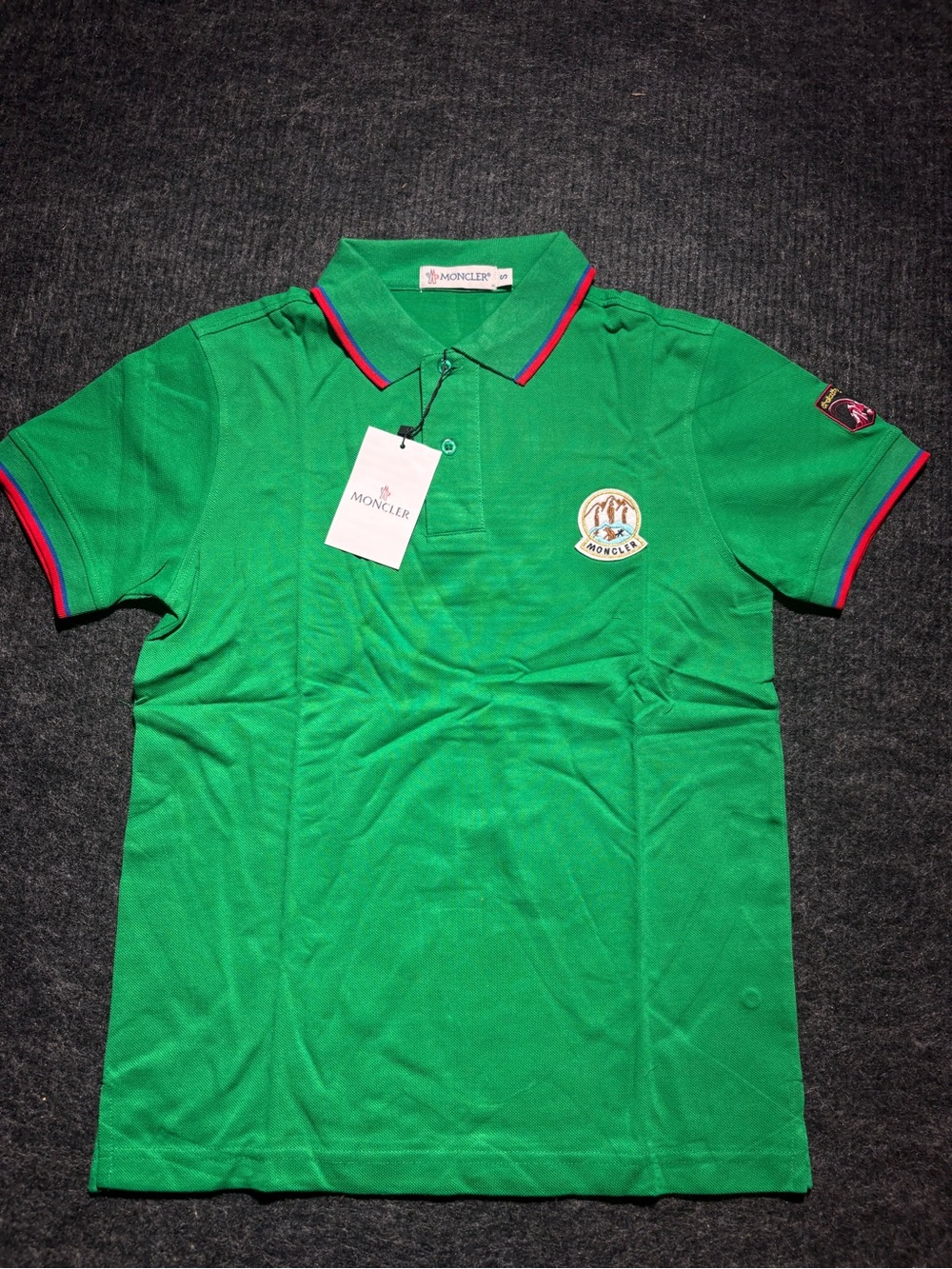 Moncler Men’s Green Polo Shirt S